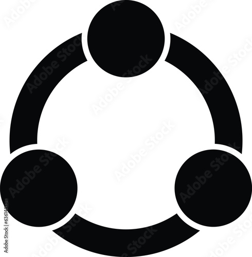 Collaboration icon vector in trendy style isolated on white background