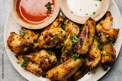 Grilled chicken wings