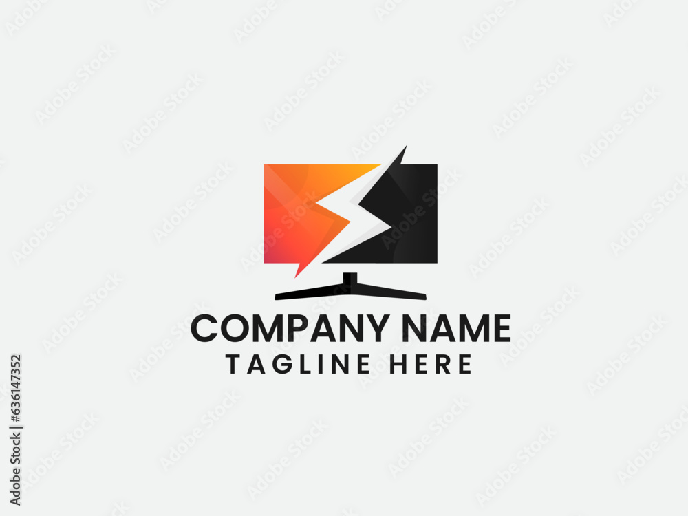 Energy tv logo design. Tv logo. Energy company. Power monitor. Boost. Electricity icon. Flash monitor. Business. Computer. Finance. Premium Energy tv logo design. Tv logo. Energy company. Power monitor. Boost. Electricity icon. Flash monitor. Business. Computer. Finance. Premium