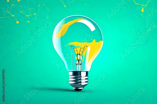 light bulb concept, abstract art , background