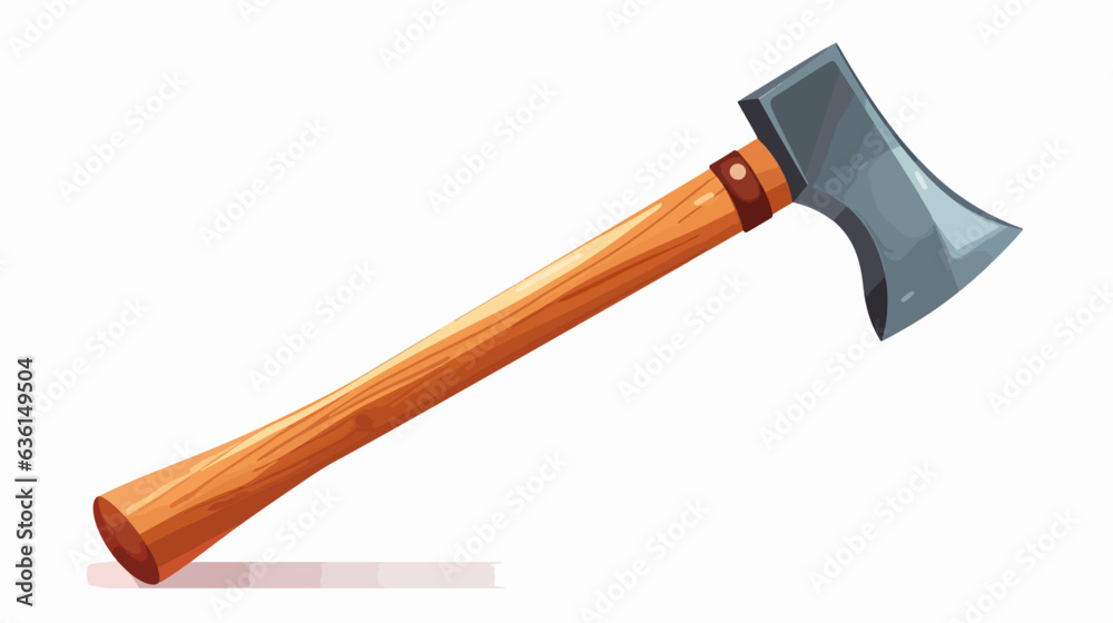 Ax isolated on white background vector, flat illustration. Ax isolated on white background vector, flat illustration.