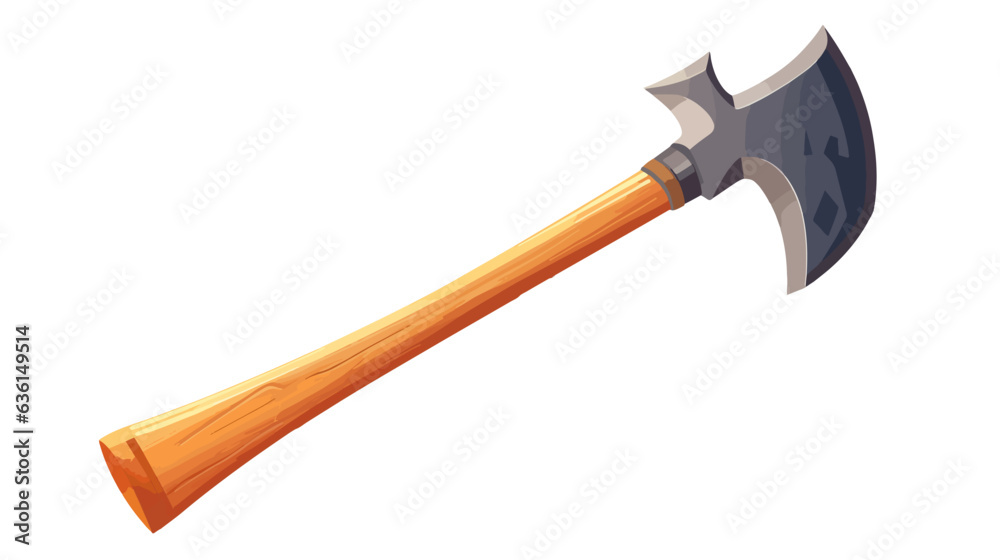 Ax isolated on white background vector, flat illustration. Ax isolated on white background vector, flat illustration.