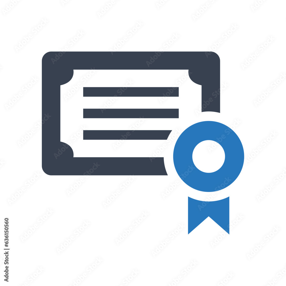 Diploma degree award vector icon Diploma degree award vector icon