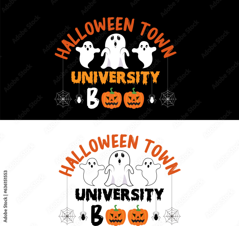 Halloween T-shirt. Halloween town university boo.