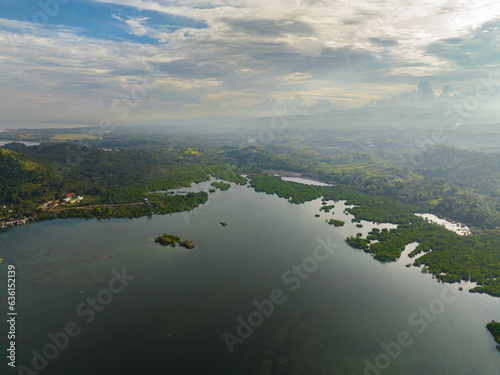 Wallpaper Mural Tropical landscape with mangrove forest and blue sea. Zamboanga. Mindanao, Philippines. Torontodigital.ca