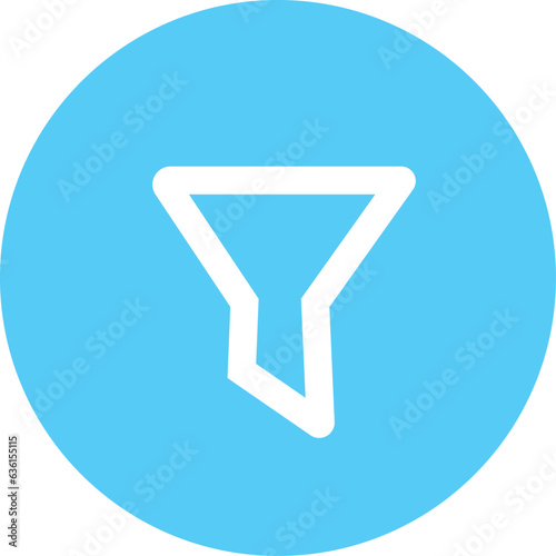 sky Filter icon in trendy flat style isolated on white background. Filter icon page symbol for your web site design Filter icon logo, app, UI.