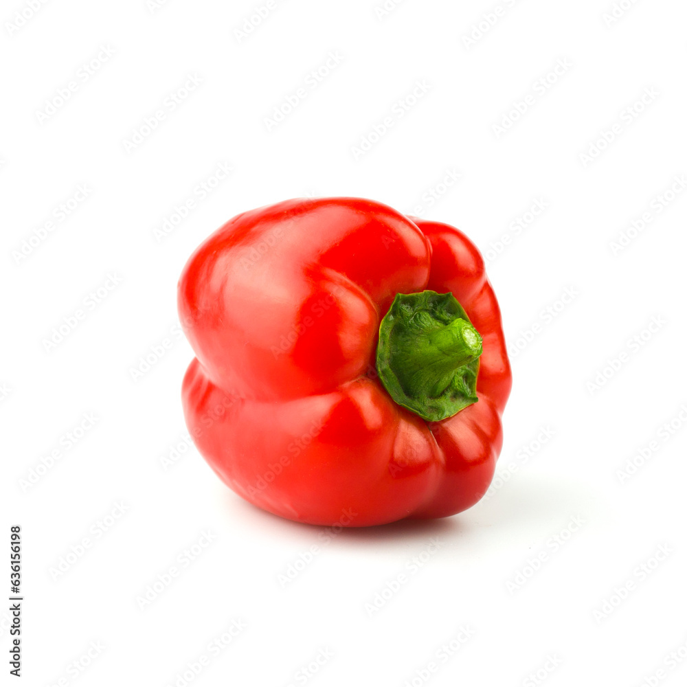Paprika isoliert. Sweet red pepper isolated on white background Paprika isoliert. Sweet red pepper isolated on white background
