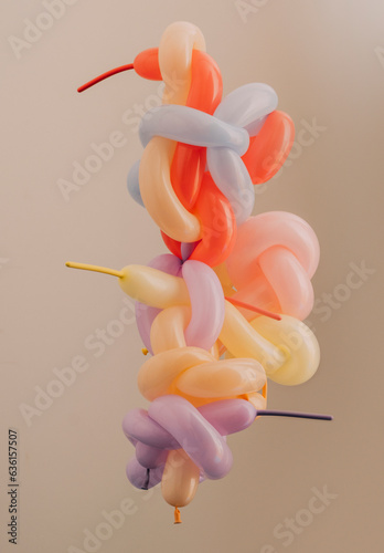 Colourful ballon sculpture. photo