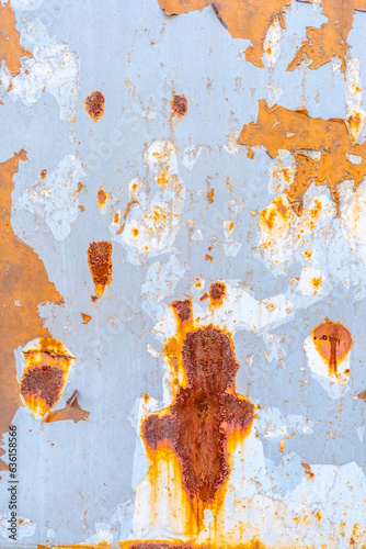 multi-colored rusty metal 