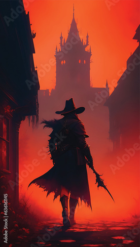 scary halloween background