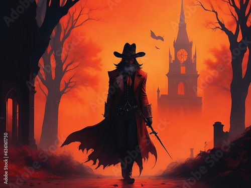 scary halloween background