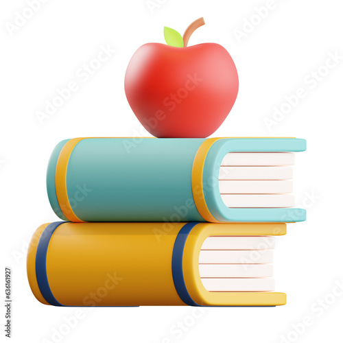 book and apple