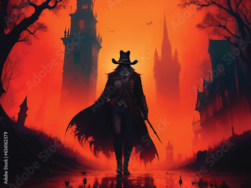 scary halloween background