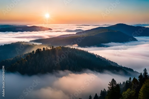 sunrise over the mountains © Muhammad
