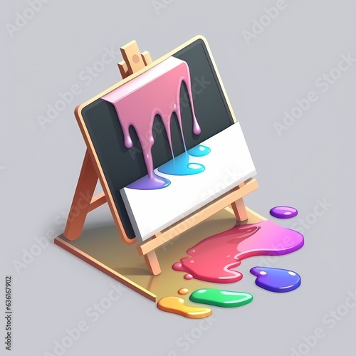 Paint picture icon, painter...