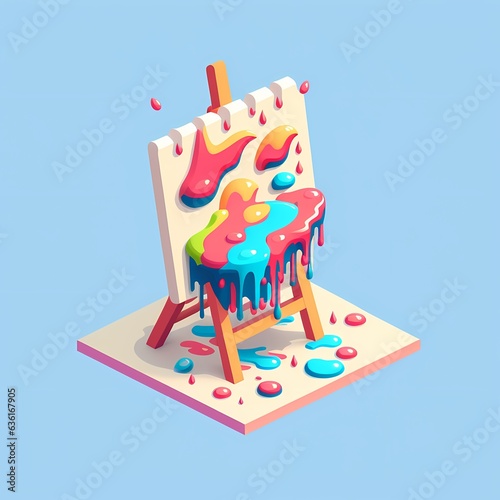 Paint picture icon, painter...