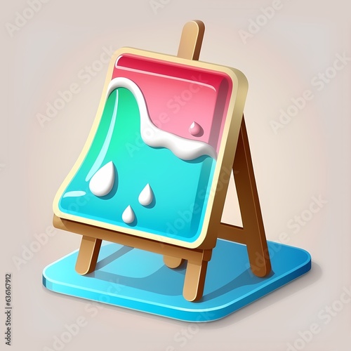 Paint picture icon, painter...