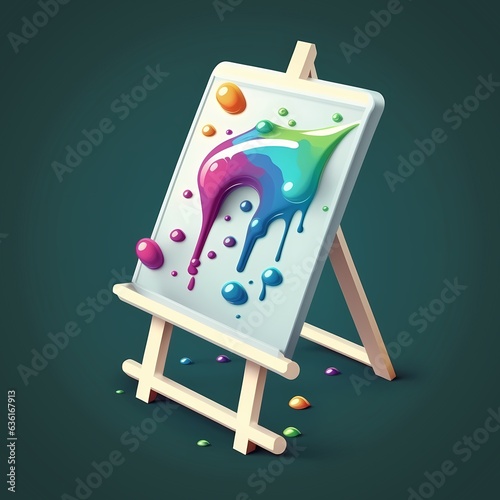 Paint picture icon, painter...