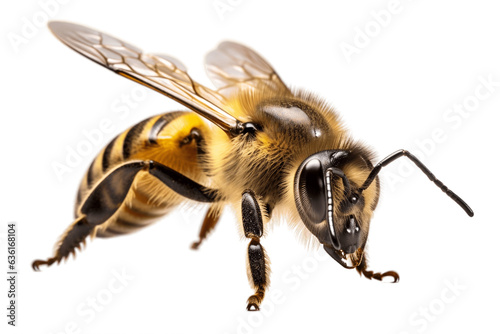 Bee in Flower on transparent Background, Generative Ai © Cool Free Games
