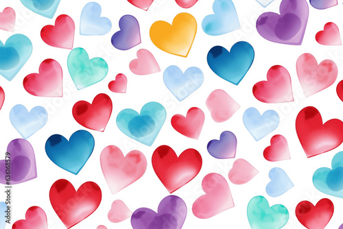 Close-Up Heart Cute Valentine Seamless Generative Ai