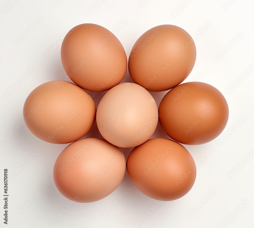clean chicken eggs in a minimalist style