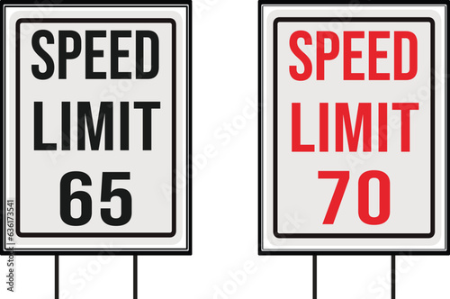 speed limit road signs (ID: 636173541)