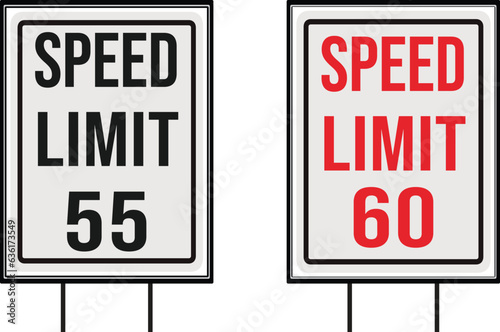 speed limit road signs (ID: 636173549)