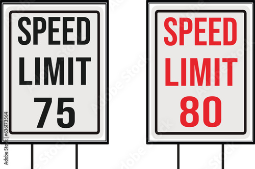 speed limit road signs (ID: 636173564)