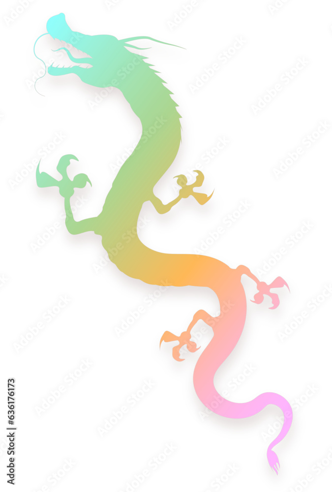 Obraz premium 辰 年賀状 干支 アイコン