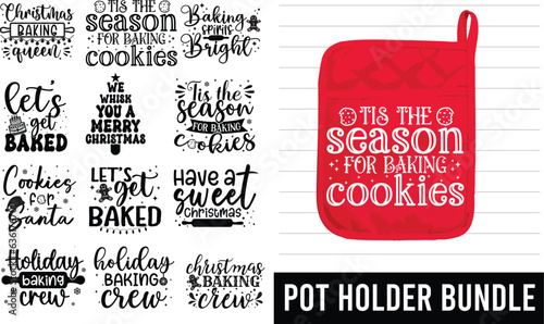 Christmas Pot Holder SVG Bundle 