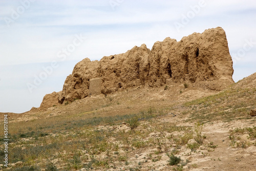 Ruins of Sauran  the ancient city located 43 kilometres from the city of Turkistan in Southern Kazakhstan