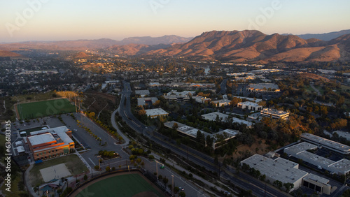 Sunset on Ladyface Mountain, Conejo Valley, California