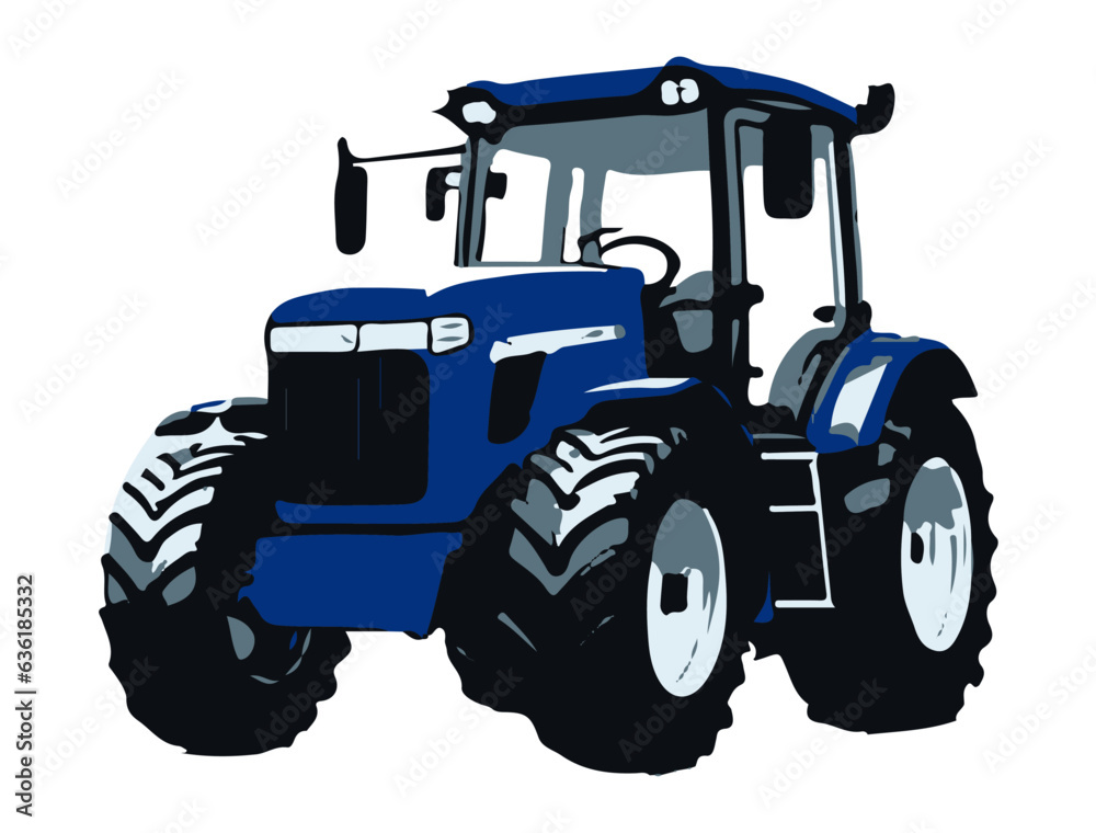 Obraz premium tractor isolated on white