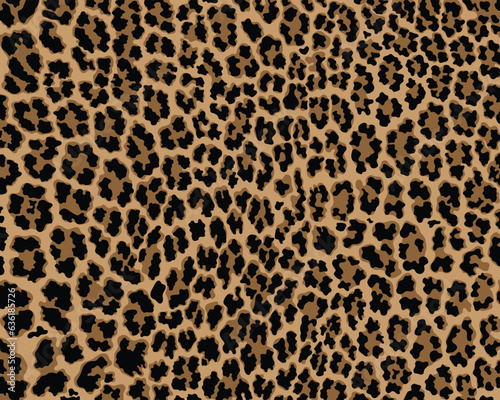 Vector leopard pattern seamless background and printing or home decorate and more.