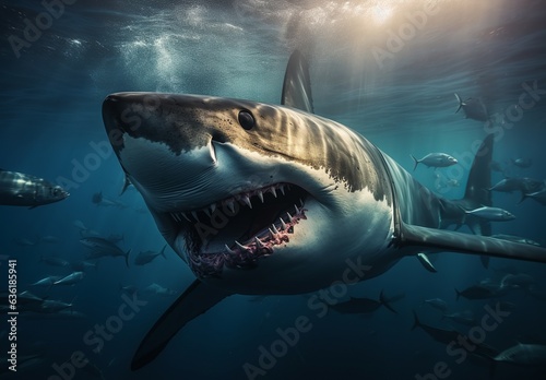 Great White Shark Close up Shot