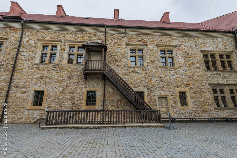 old castle in the village