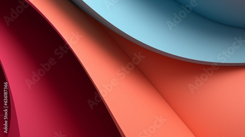 color gradient expressive papercut layer wallpaper