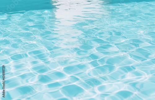 beautiful blue water in the pool © alexxndr