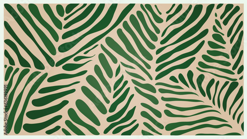 abstract botanical art background, hand drawn natural pattern, design for interior wallpaper decoration, print, poster, banner, 