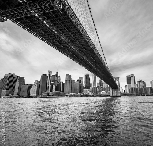 city bridge and city skyline