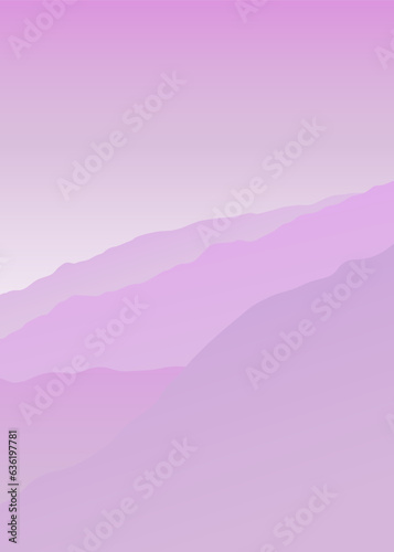 vector purple sky with mountains