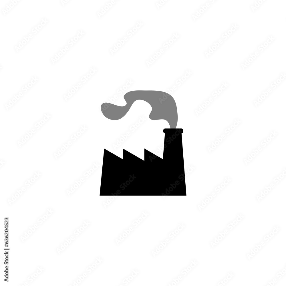 Factory icon isolated on transparent background Factory icon isolated on transparent background