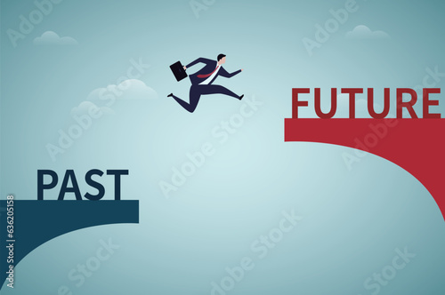 Going to the Future, Hope concept.