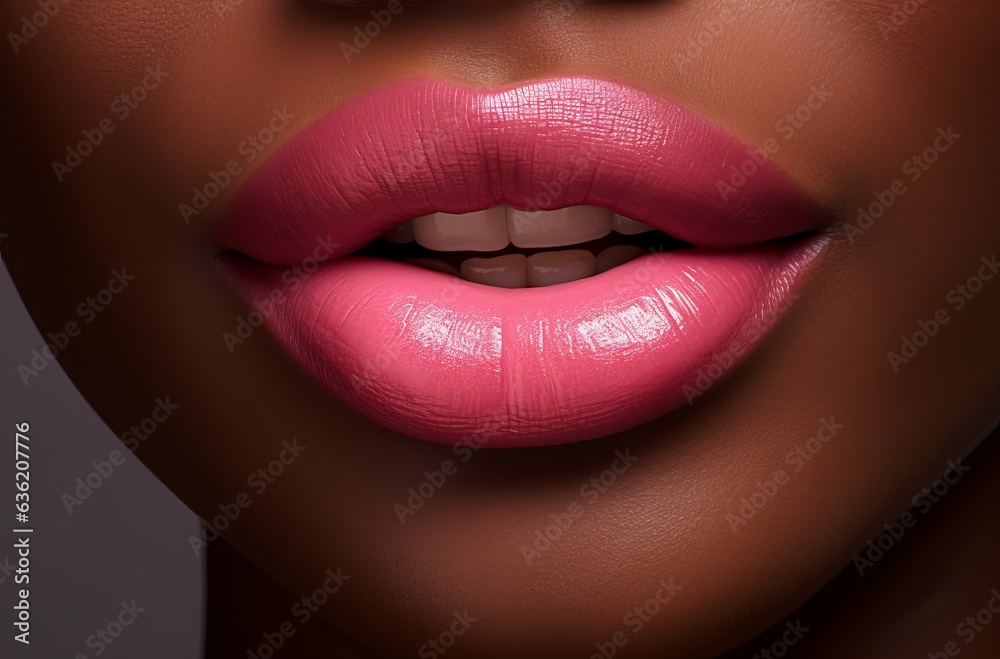 Obraz premium close up of young girl opening her mouth