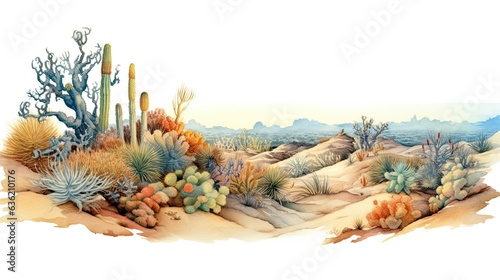 dunes in the desert with plants