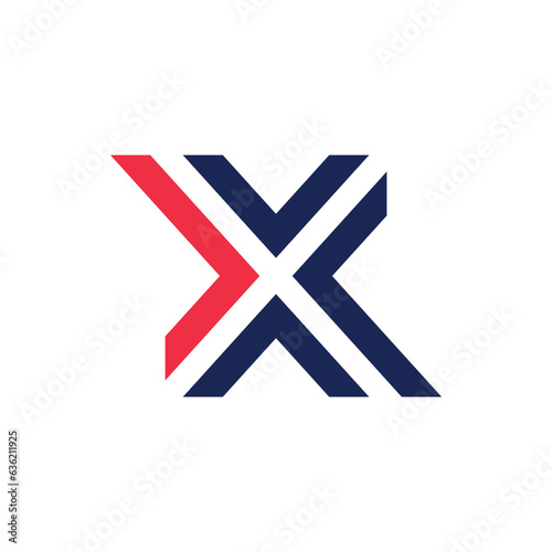 Letter X logo design icon element vector idea for business or initial