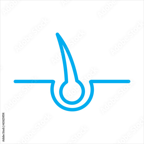 hair follicle icon vector illustration symbol