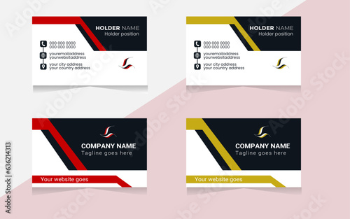 Simple visiting card Business card design template