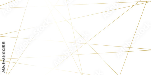 Luxury premium golden random chaotic wave lines abstract background. Luxury gold geometric lines with many squares and triangles shape background. Vector, illustration 