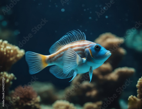 Tropical fish in the sea. Underwater world. Marine life. © vytautas